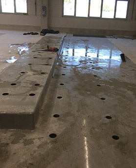 Kernbohrungen in Maschinenfundament