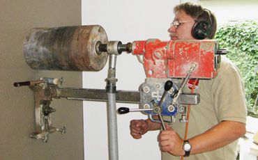 Kernbohrung als Trockenbohrung