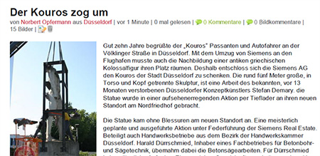 Der Kouros zog um